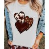 Azura Exchange Heart Print T-shirt – L