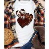 Azura Exchange Heart Print T-shirt – L