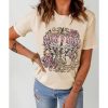 Azura Exchange Vintage Graphic Tee with Khaki ROCK&ROLL Guitar Design – 2XL