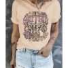 Azura Exchange Vintage Graphic Tee with Khaki ROCK&ROLL Guitar Design – 2XL