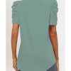 Azura Exchange Puff Sleeve V-Neck T-Shirt – L