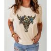 Azura Exchange Leopard Cow Skull Graphic Print T-Shirt – 2XL