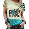 Azura Exchange Mix Print T-Shirt with Western Fashion Vibes – L