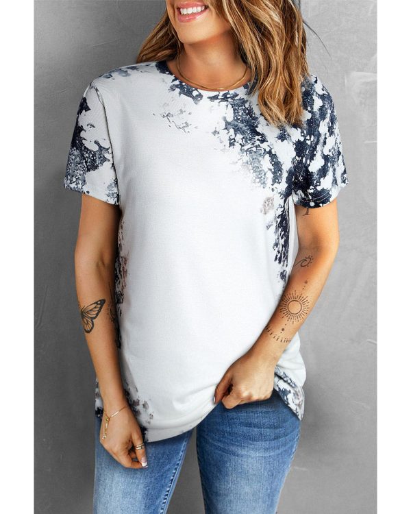 Azura Exchange Dyed Bleached T-Shirt – L