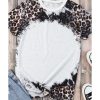 Azura Exchange Animal Print Bleached T-Shirt – L