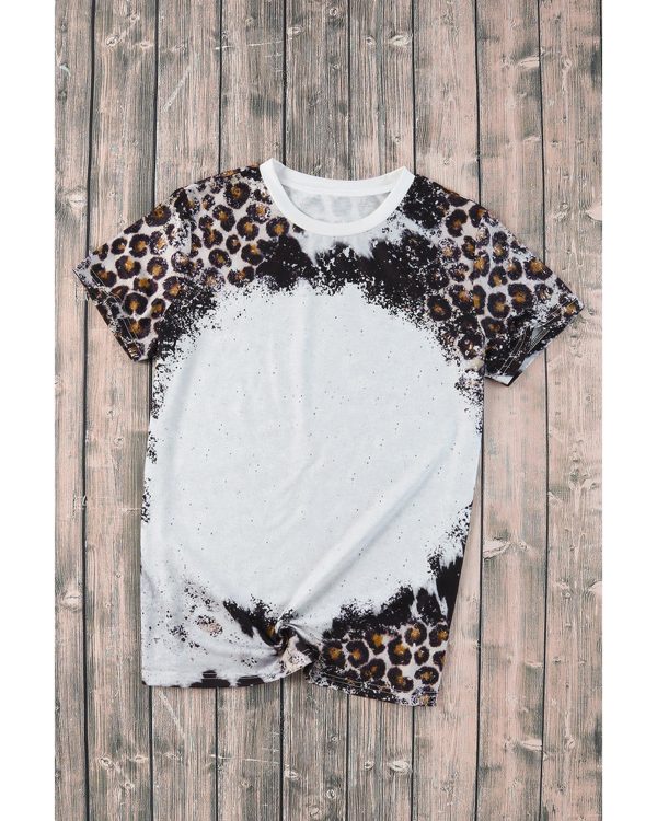 Azura Exchange Animal Print Bleached T-Shirt – L