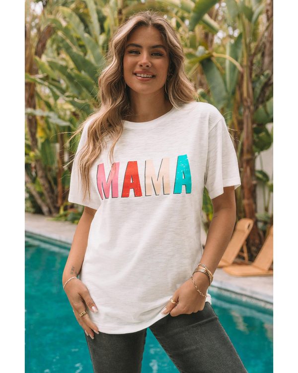 Azura Exchange MAMA Letter Print T-Shirt – L