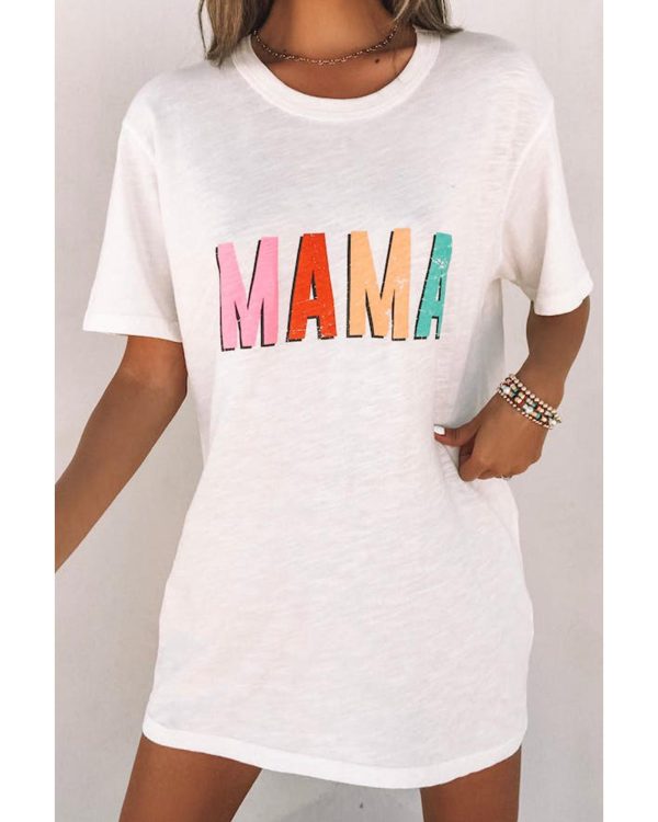 Azura Exchange MAMA Letter Print T-Shirt – L