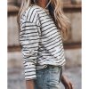 Azura Exchange Retro Striped Long Sleeve Top – L