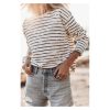 Azura Exchange Retro Striped Long Sleeve Top – L