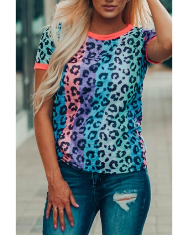 Azura Exchange Leopard Print T-shirt – L