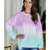 Azura Exchange Color Block Tie Dye Pullover Sweatshirt – 2XL