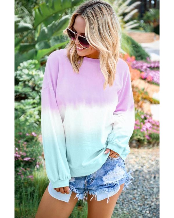 Azura Exchange Color Block Tie Dye Pullover Sweatshirt – 2XL