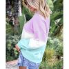 Azura Exchange Color Block Tie Dye Pullover Sweatshirt – 2XL