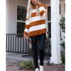 Azura Exchange Drop Shoulder Striped Sweatshirt – L