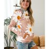 Azura Exchange Daisy Print Doublehood Sweatshirt – M