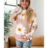 Azura Exchange Daisy Print Doublehood Sweatshirt – M