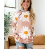 Azura Exchange Daisy Print Doublehood Sweatshirt – M