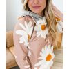 Azura Exchange Daisy Print Doublehood Sweatshirt – M