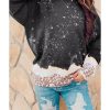 Azura Exchange Bleached Leopard Pullover Sweatshirt – M