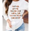 Azura Exchange Thanksgiving Letter Long Sleeve Sweatshirt – L