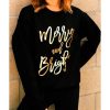 Azura Exchange Merry & Bright Print Sweatshirt – L