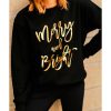 Azura Exchange Merry & Bright Print Sweatshirt – L