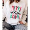 Azura Exchange Merry and Bright Long Sleeve Graphic Sweatshirt – M