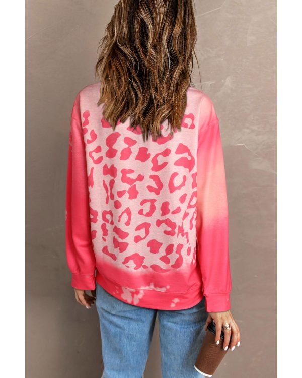 Azura Exchange Leopard Print Crew Neck Pullover Sweatshirt – 2XL