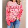 Azura Exchange Leopard Print Crew Neck Pullover Sweatshirt – 2XL