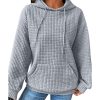 Azura Exchange Lattice Textured Kangaroo Pocket Hoodie – 2XL