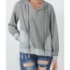 Azura Exchange Contrast Patchwork Pullover Hoodie – L