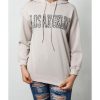 Azura Exchange Leopard Letter Graphic Hooded Sweatshirt – L