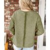 Azura Exchange Green High Low Raw Edge Sweatshirt – 2XL