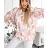 Azura Exchange Relaxed Geometric Print Crewneck Sweatshirt – L