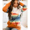 Azura Exchange Striped Colorblock Pocketed Hoodie – L