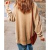 Azura Exchange Howdy Fall Pumpkin Print Split Hem Sweatshirt – L