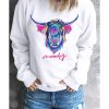 Azura Exchange Highland Heifer Moody Graphic Sweatshirt – 2XL