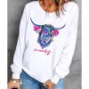 Azura Exchange Highland Heifer Moody Graphic Sweatshirt – 2XL