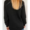 Azura Exchange Quilted Stand Neck Sweatshirt with Fake Front Pocket – L