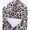 Azura Exchange Leopard Splicing Kangaroo Hoodie – L