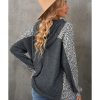 Azura Exchange Patchwork Leopard Pullover Hoodie – L