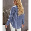 Azura Exchange Striped V Neck Pocket Long Sleeve Top – 2XL