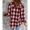 Azura Exchange Plaid Shacket with Buttons Pockets – L