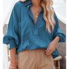 Azura Exchange Pocketed Billowy Sleeves Shirt – 2XL