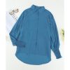 Azura Exchange Pocketed Billowy Sleeves Shirt – 2XL