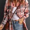 Azura Exchange Button Up Plaid Shirt – L