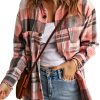 Azura Exchange Button Up Plaid Shirt – L