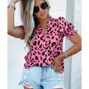 Azura Exchange Leopard Bubble Sleeve Blouse – 2XL