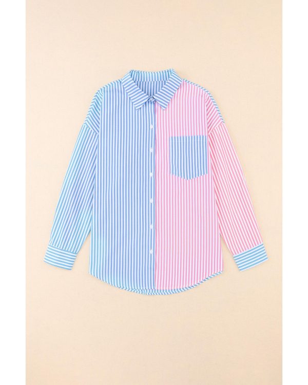 Azura Exchange Striped Print Shirt – L